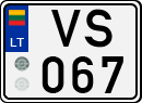 License plate of Lithuania, Trailers