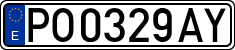 License plates of Spain, 1971 year series