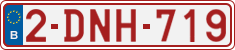 License plate of Belgium, Regular plates (2010)