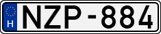 license plates of Hungary, Cars (1990)