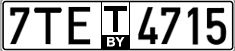 License plate Belarus, Transit plates (2004)