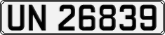 License plate of Norway, Cars