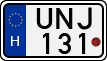 license plates of Hungary, Motorcycles (1990)