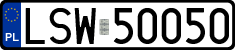 License plates of Poland, Regular car plates