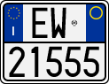 License plate of Italy, Motorcycles (1994 year series)