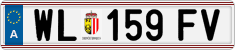 License plate of Austria, Regular plates