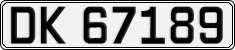License plate of Norway, Cars