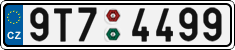 License plate of the Czech Republic, Cars (2001)