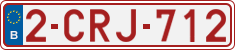 License plate of Belgium, Regular plates (2010)
