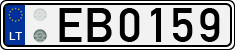 License plate of Lithuania, Electric vehicles