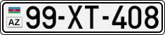 License plate of Azerbaijan, Cars