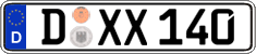 German license plate, Regular plates