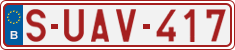 License plate of Belgium, Regular plates (2010)