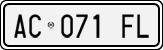 License plate of Italy, Cars (1994 year series)