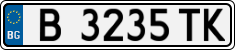 License plate of Bulgaria, Cars