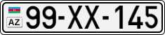 License plate of Azerbaijan, Cars