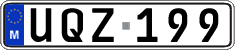License plate of Malta, Regular plates (ABC 123)