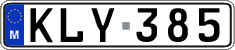 License plate of Malta, Regular plates (ABC 123)