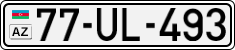 License plate of Azerbaijan, Cars