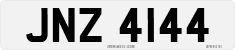 License plate of the United Kingdom, Northern Ireland (1966)