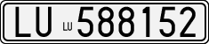 License plate of Italy, Cars (1927 year series)