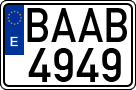 License plates of Spain, 1971 year series
