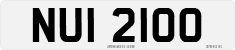 License plate of the United Kingdom, Northern Ireland (1966)