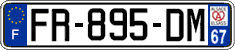 French license plate, SIV (ordinary)