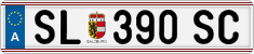 License plate of Austria, Regular plates