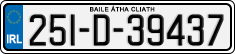 License plate of Ireland, Regular plates
