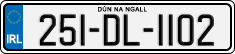 License plate of Ireland, Regular plates