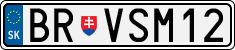 License plate of Slovakia, Vanity Plates