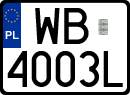 License plates of Poland, Regular car plates