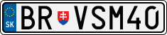 License plate of Slovakia, Vanity Plates