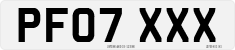 License plate of the United Kingdom, 2001 year system