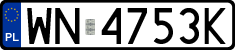 License plates of Poland, Regular car plates