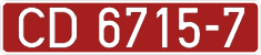 License plate Belarus, Diplomatic