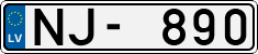 License plate of Latvia, Regular car plates