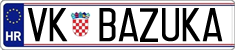 License plate of Croatia, Vanity Plates