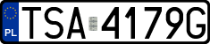 License plates of Poland, Regular car plates