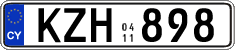 License plate of Cyprus, Regular plates
