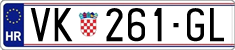 License plate of Croatia, Regular plates