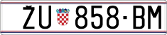 License plate of Croatia, Regular plates