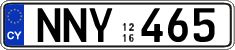 License plate of Cyprus, Regular plates