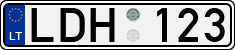 License plate of Lithuania, Cars