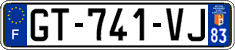 French license plate, SIV (ordinary)