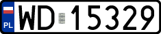 License plates of Poland, Regular car plates