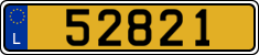 License plate of Luxembourg, Vanity Plates