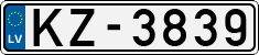 License plate of Latvia, Regular car plates