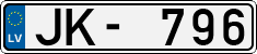 License plate of Latvia, Regular car plates